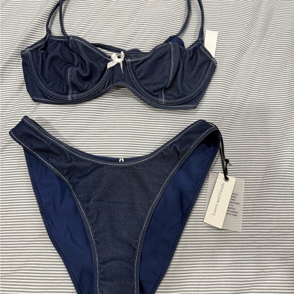 Lovers + Friends Nola indigo blue Bikini Set - Picture 8 of 11